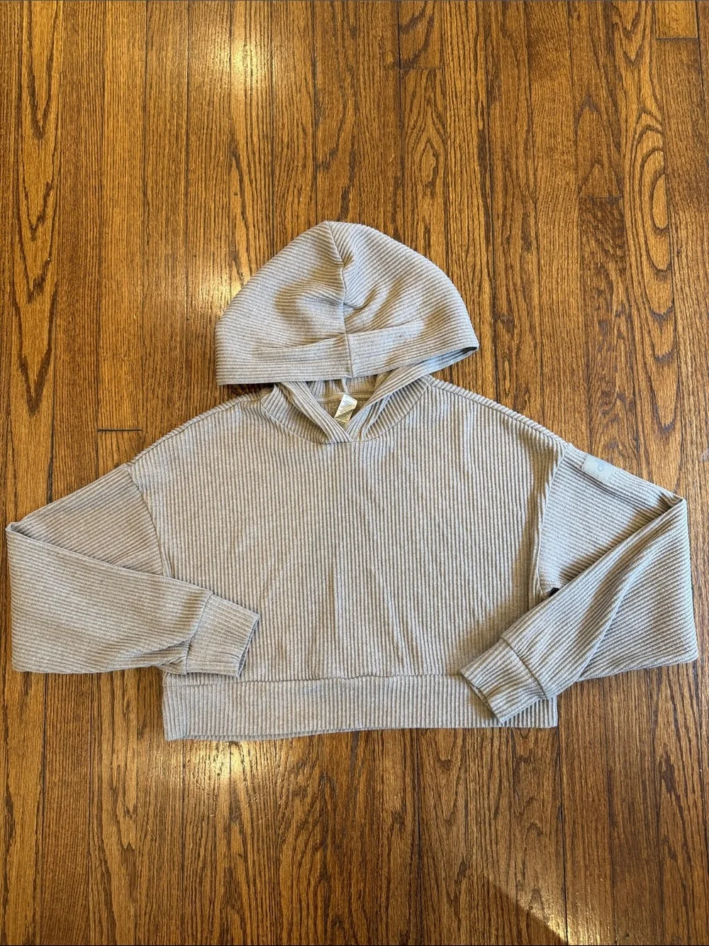 Alo Yoga Muse Ribbed Knit Hoodie Sweatshirt & Joggers Set  Size XS/XXS